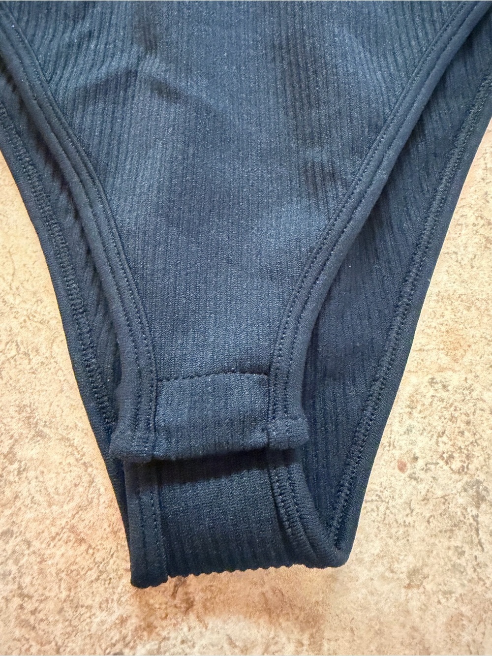 Black Ribbed Bodysuit - Picture 4 of 5